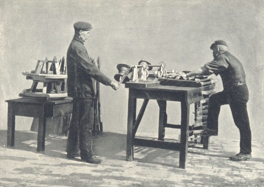 FARMING. Fence-Making Machine (by Messrs. Bacon & Curtis, Poole) 1912 print
